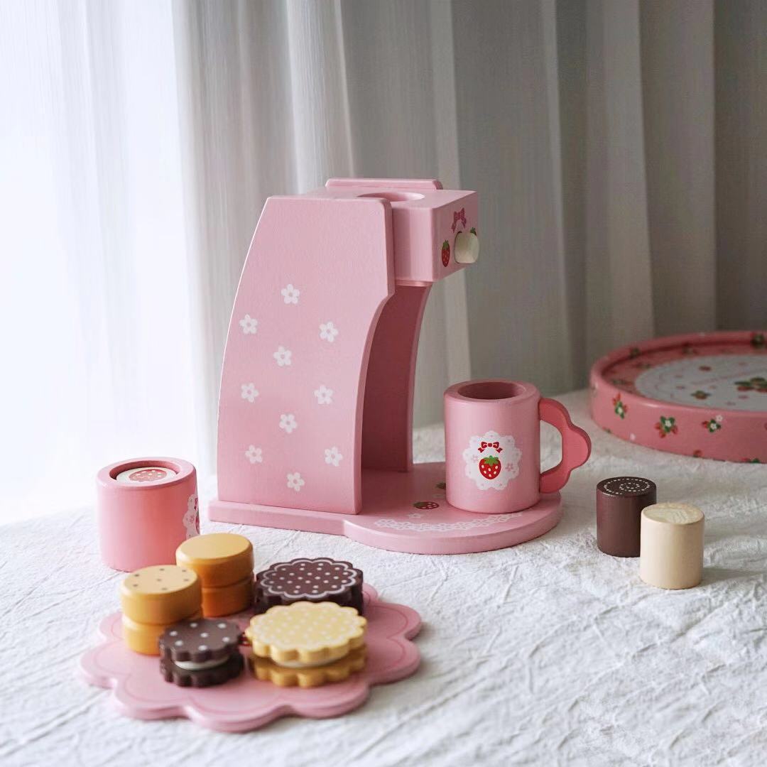 Kaffemaskin leke i tre