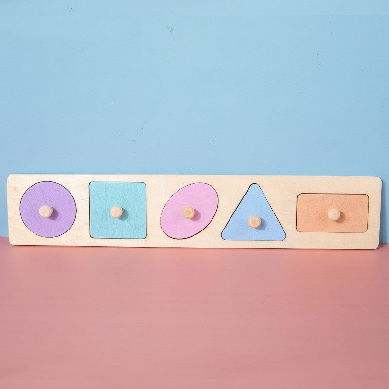 Ulike montessori lærings leke med former