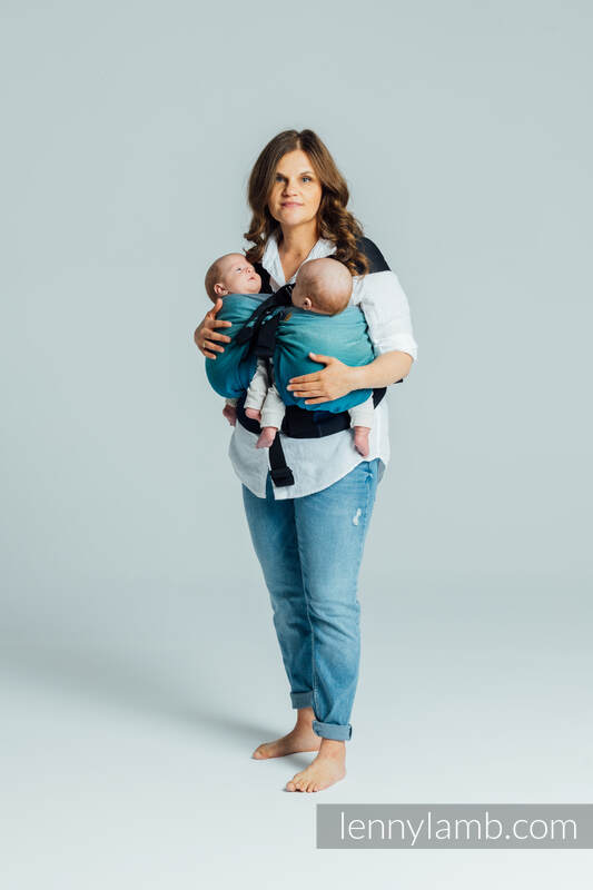 LennyTwin bæresele fra lennylamb,  100% bomull- AIRGLOW