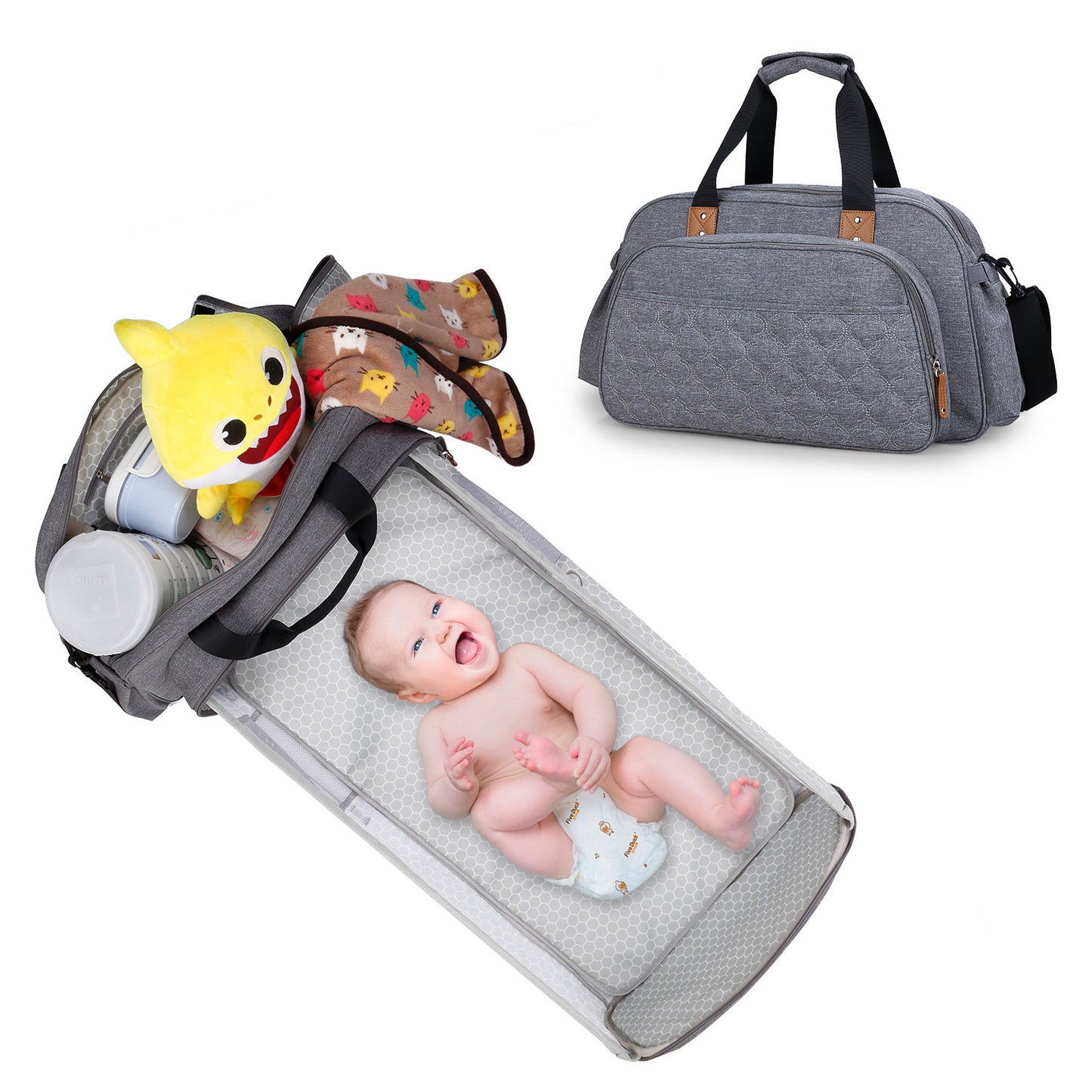 Changing bag with changing mat - all in one