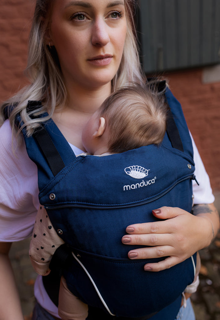 Manduca First Bæresele - PureCotton Navy