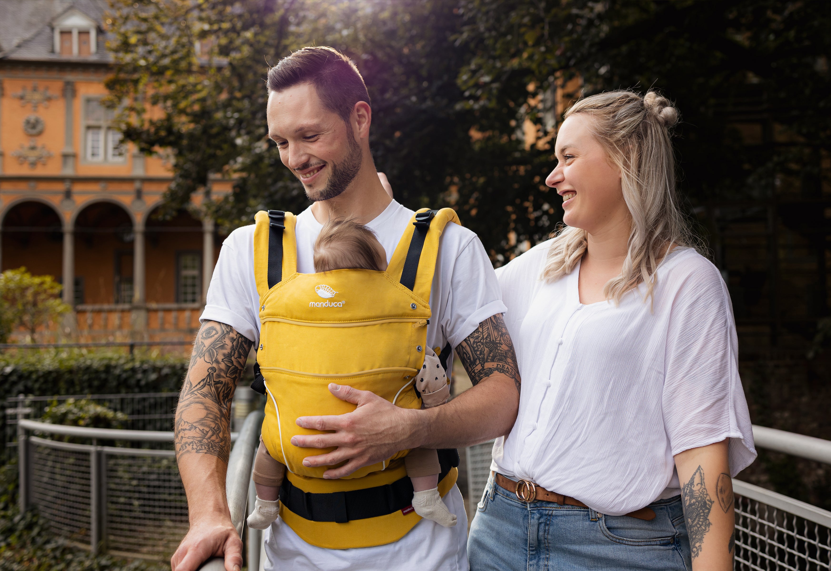 Manduca first bæresele - PureCotton, Gold