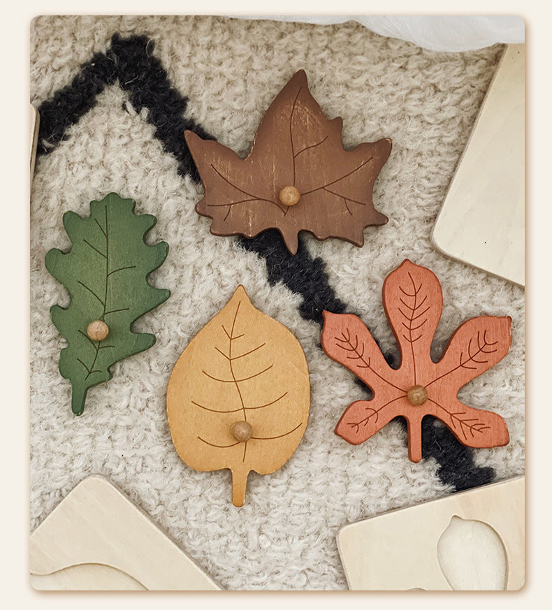 Montessori blad pussel