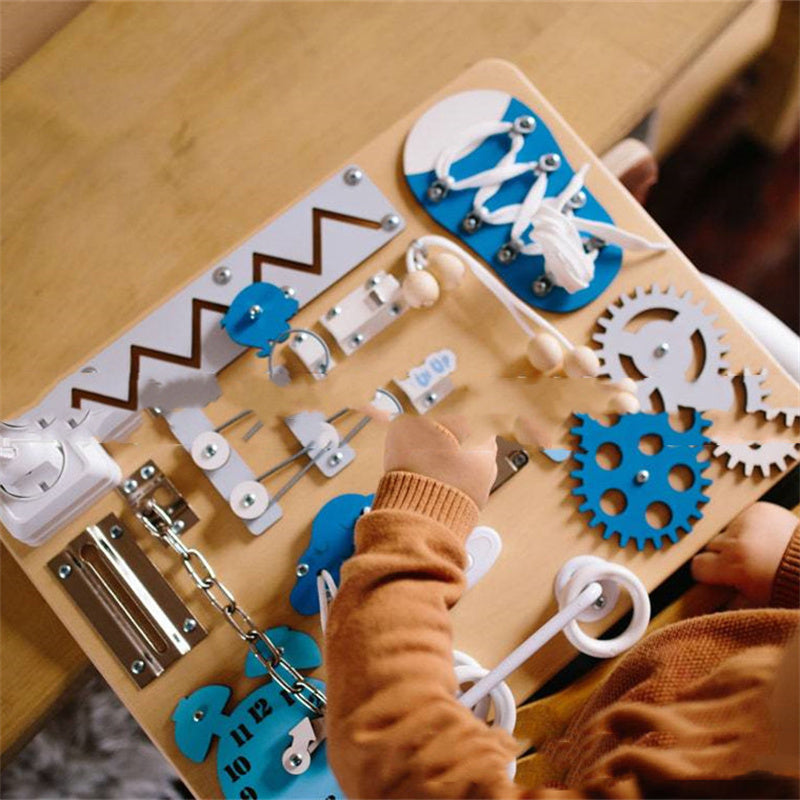 Aktivitetsbrett til barn - Montessori lekebrett - Aktivitetsbord til barn