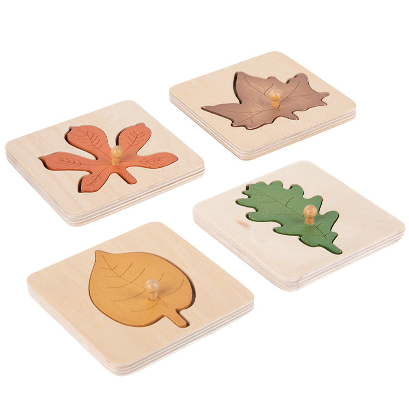 Montessori blad pussel