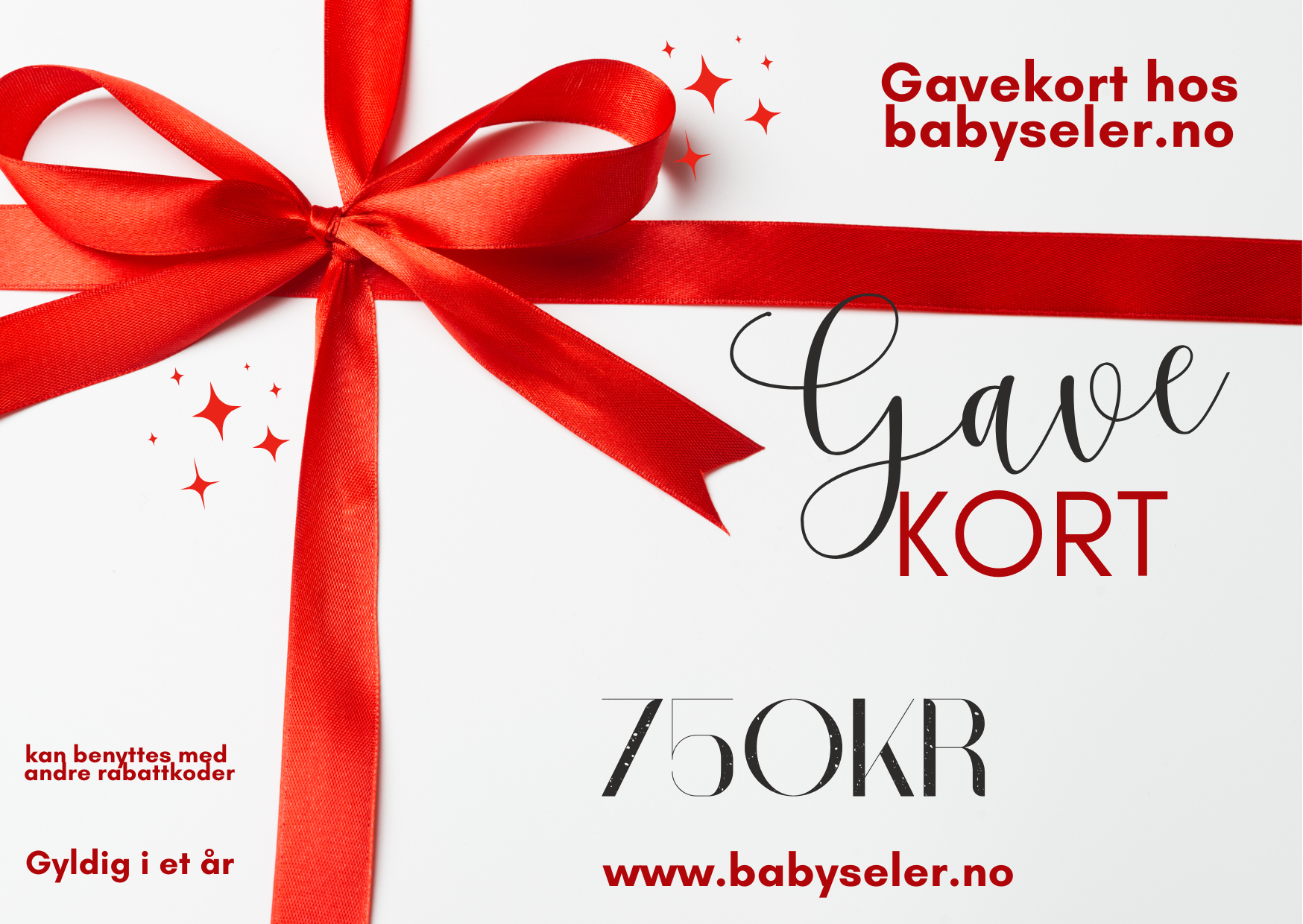 Gavekort hos babyseler.no