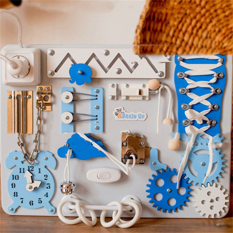 Aktivitetsbrett til barn - Montessori lekebrett - Aktivitetsbord til barn