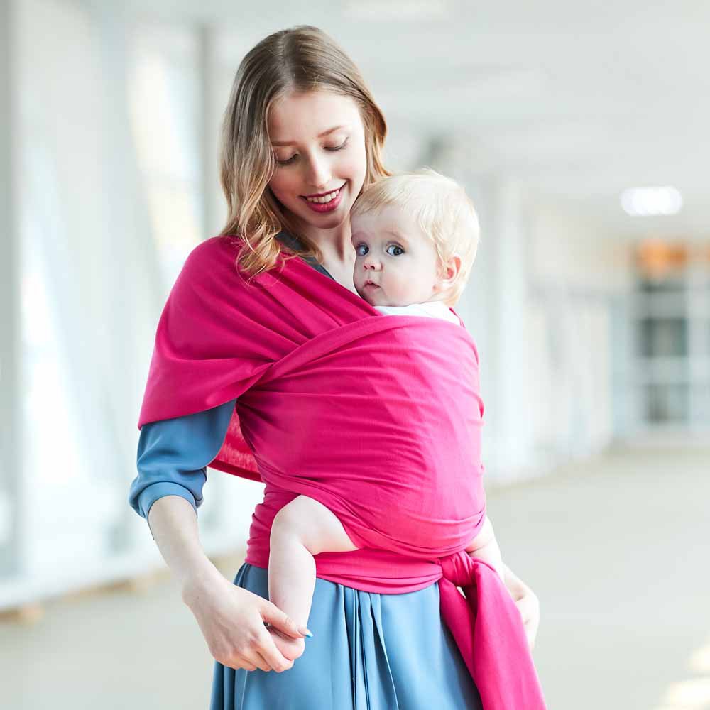 Bæresjal til baby  - Bæresjal i bomull - opptil 15 kg