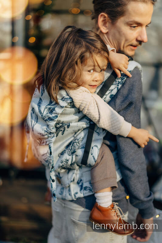 LennyPreschool bæresele, Preschool størrelse, jacquard weave (61% merino ull, 33% bomull, 4% silk, 2% cashmere) - HERBARIUM - KAY