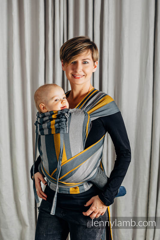 WRAPTAI bæresele, 100% bomull- med hette - SMOKY - HONEY