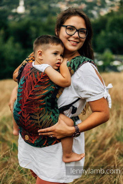 LennyLight bæresele, jacquard weave 100% bomull - RAINFOREST