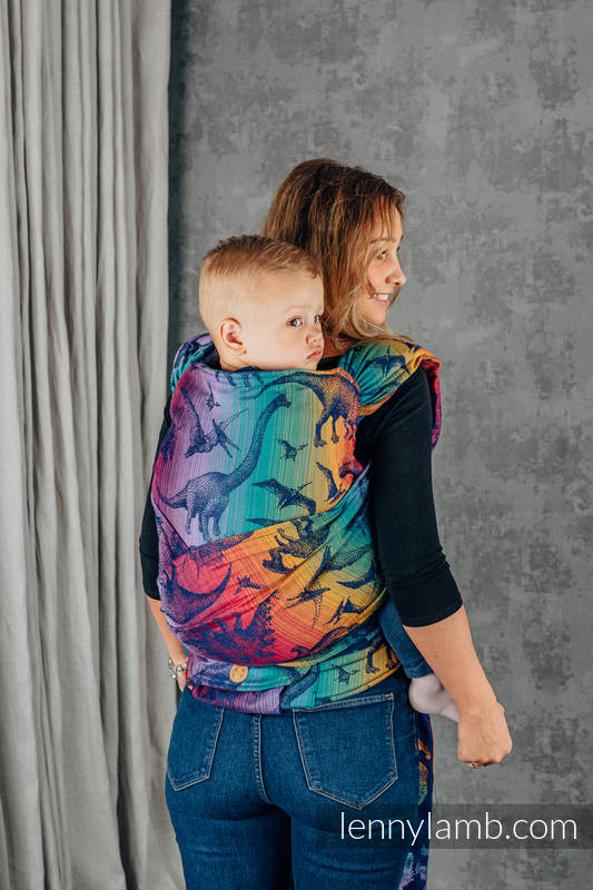 LennyHybrid Half Buckle bæresele, Preschool størrelse, 100% bomull- JURASSIC PARK - NEW ERA