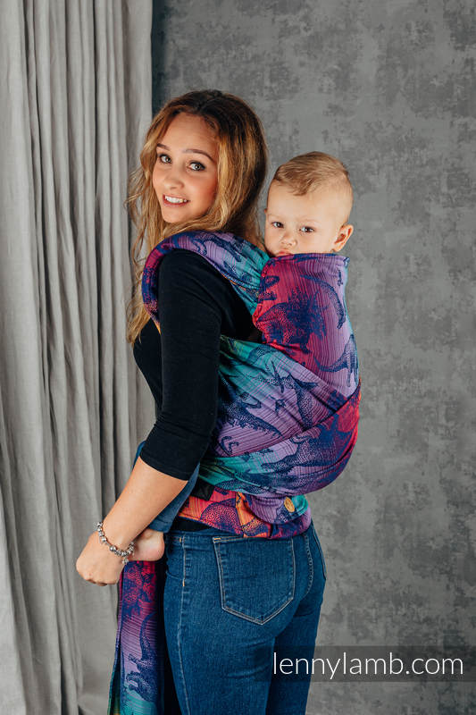 LennyHybrid Half Buckle bæresele, Preschool størrelse, 100% bomull- JURASSIC PARK - NEW ERA