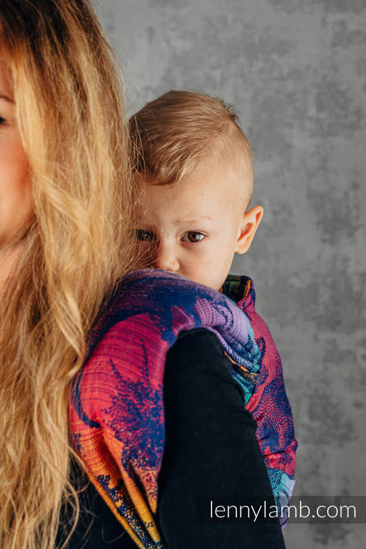 LennyHybrid Half Buckle bæresele, Preschool størrelse, 100% bomull- JURASSIC PARK - NEW ERA