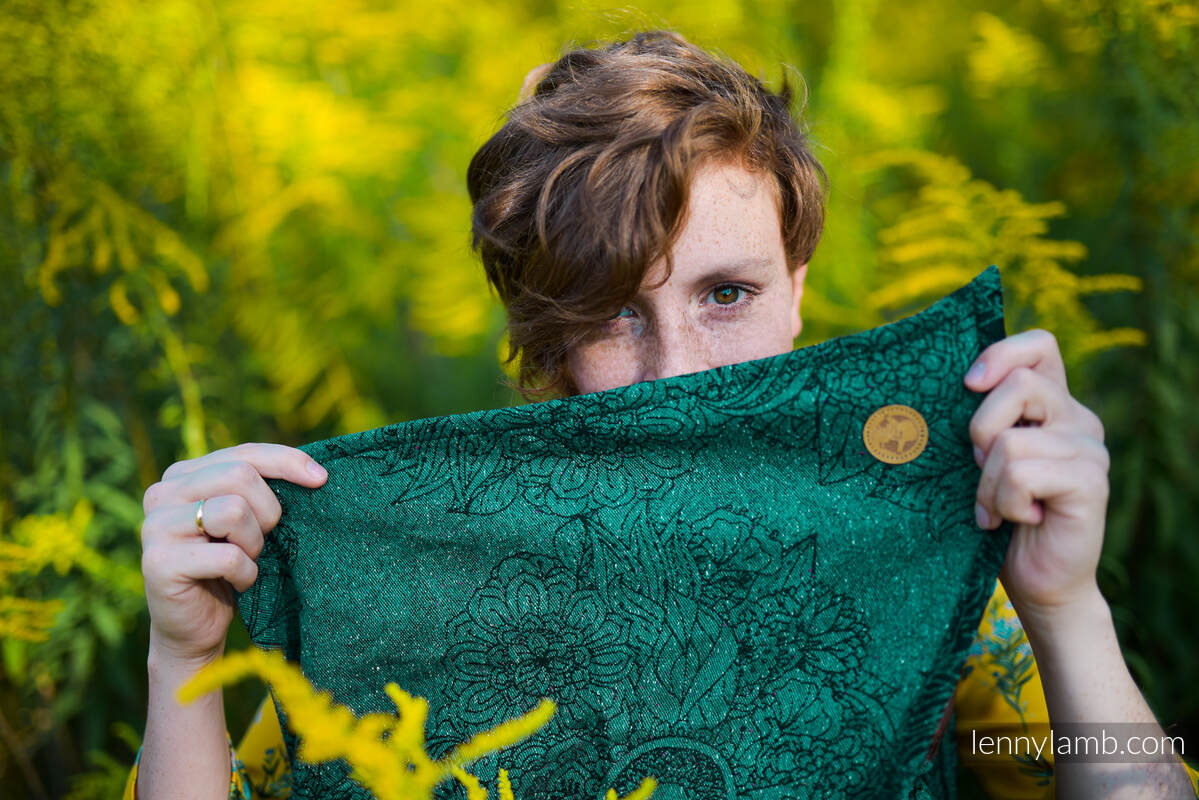 Bæresjal fra lennylamb (51% bomull 49% silke) - WILD WINE - IVY