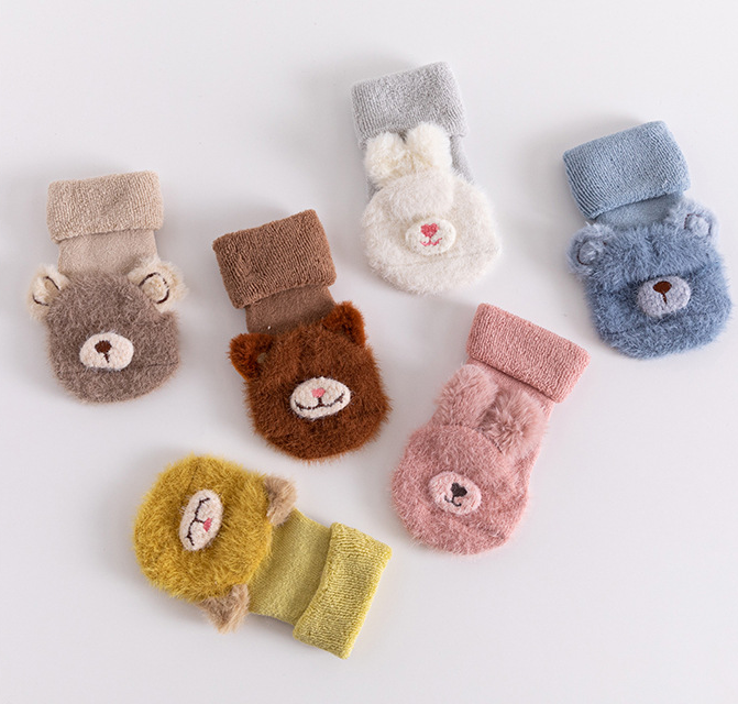 Søte og myke tøfler i tykk bomull