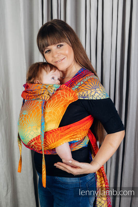 WrapTai Bæresele fra Lennylamb - 100% bomull/ RAINBOW LOTUS