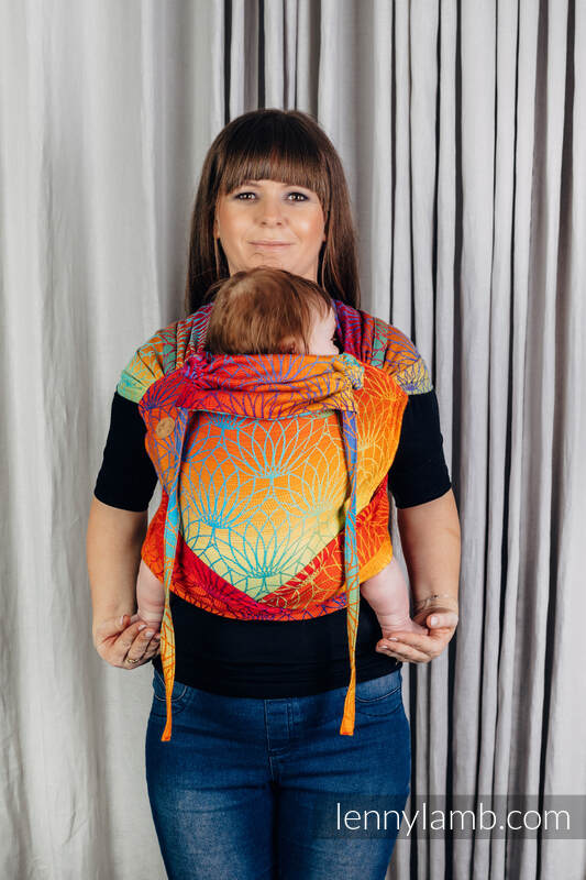 WrapTai Bæresele fra Lennylamb - 100% bomull/ RAINBOW LOTUS