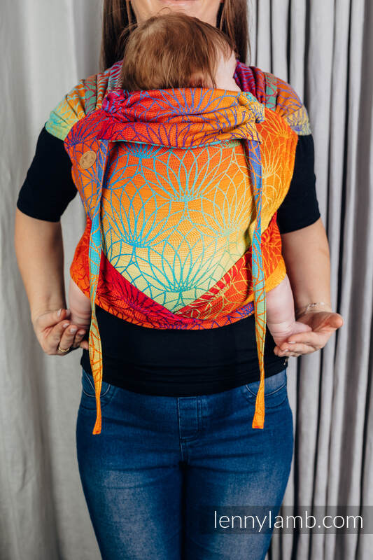 WrapTai Bæresele fra Lennylamb - 100% bomull/ RAINBOW LOTUS