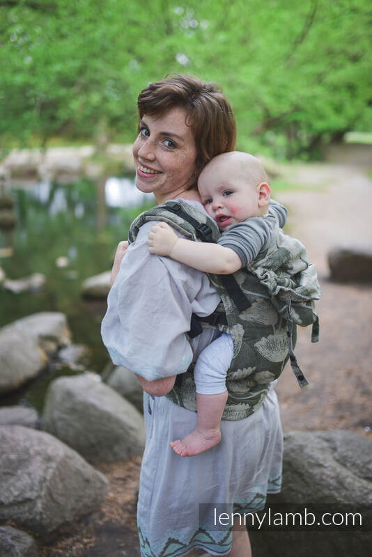 LennyGo bæresele, 100% lin - VIRIDIFLORA - KHAKI