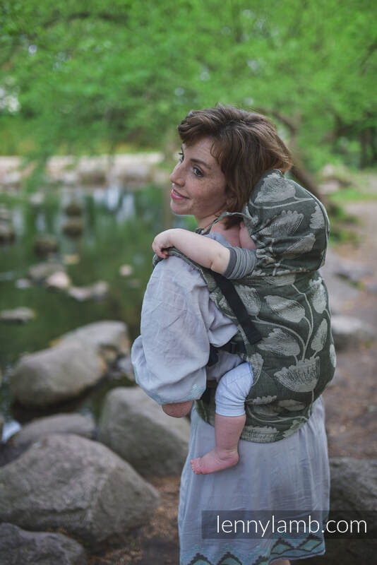 LennyGo bæresele, 100% lin - VIRIDIFLORA - KHAKI