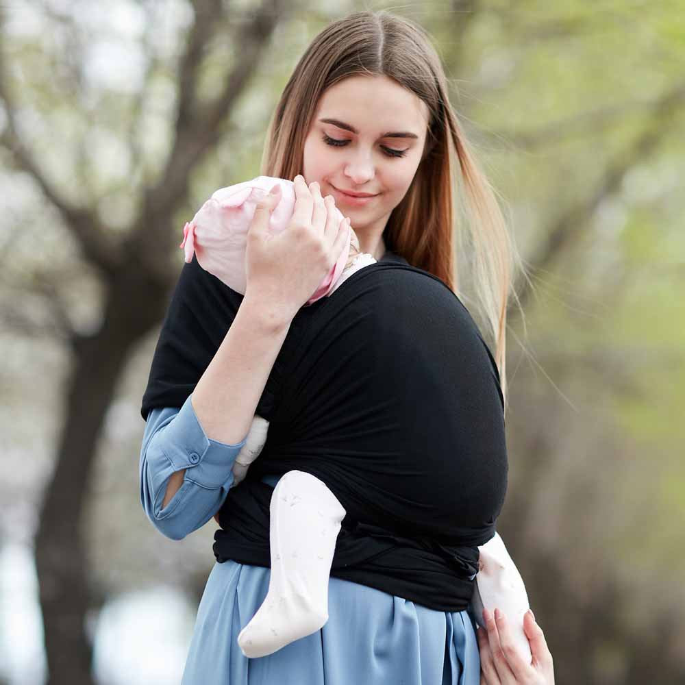 Bæresjal til baby  - Bæresjal i bomull - opptil 15 kg