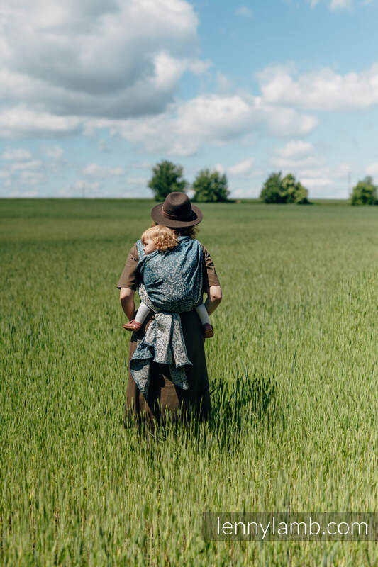 Bæresjal fra lennylamb i 100% lin- ENCHANTED NOOK - DAYFLOWER -