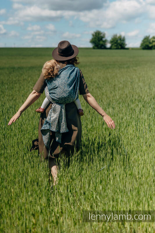 Bæresjal fra lennylamb i 100% lin- ENCHANTED NOOK - DAYFLOWER -