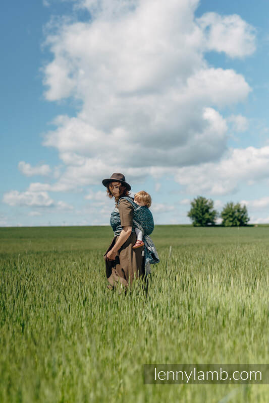 Bæresjal fra lennylamb i 100% lin- ENCHANTED NOOK - DAYFLOWER -