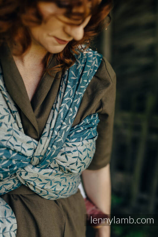 Bæresjal fra lennylamb i 100% lin- ENCHANTED NOOK - DAYFLOWER -