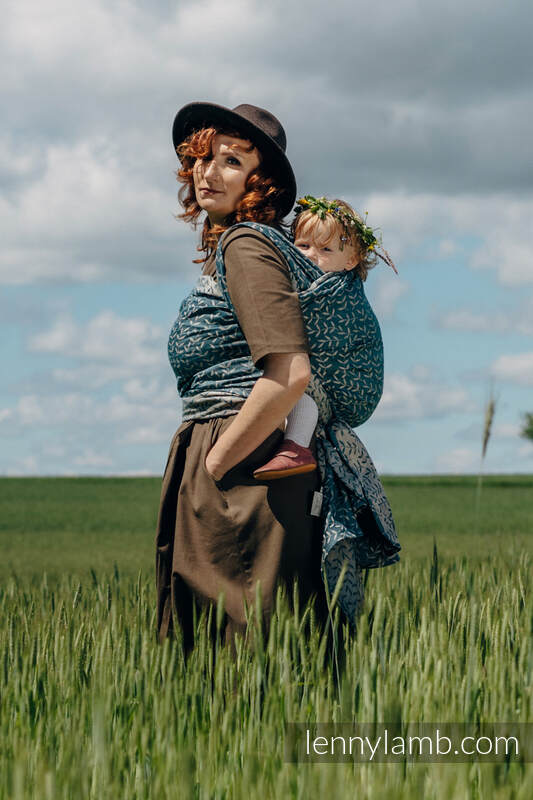 Bæresjal fra lennylamb i 100% lin- ENCHANTED NOOK - DAYFLOWER -