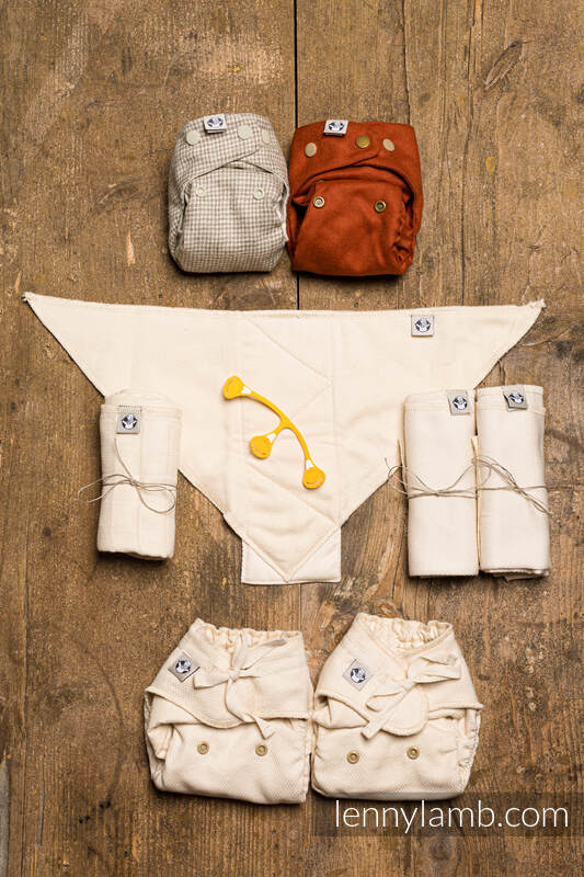 Tøybleie sett til nyfødt fra lennylamb - 0-3mnd