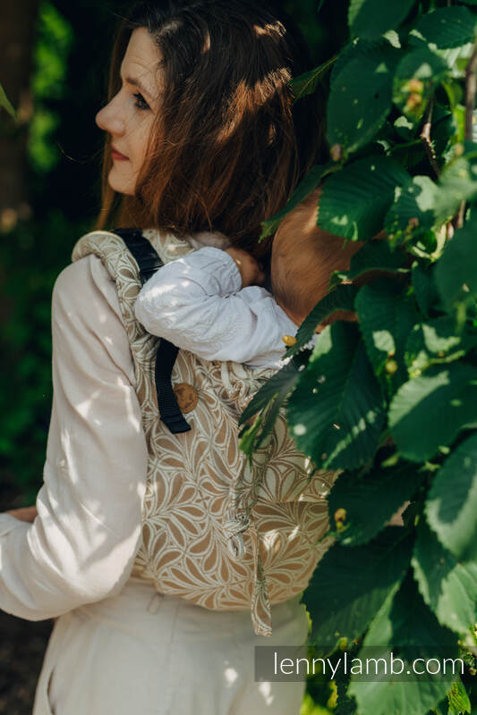 Lenny Buckle Onbuhimo bæresele (50% bomull, 50% bamboo viscose) - INFINITY - GOLDEN HOUR