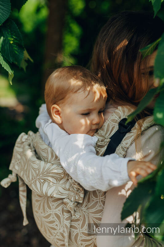 Lenny Buckle Onbuhimo bæresele (50% bomull, 50% bamboo viscose) - INFINITY - GOLDEN HOUR