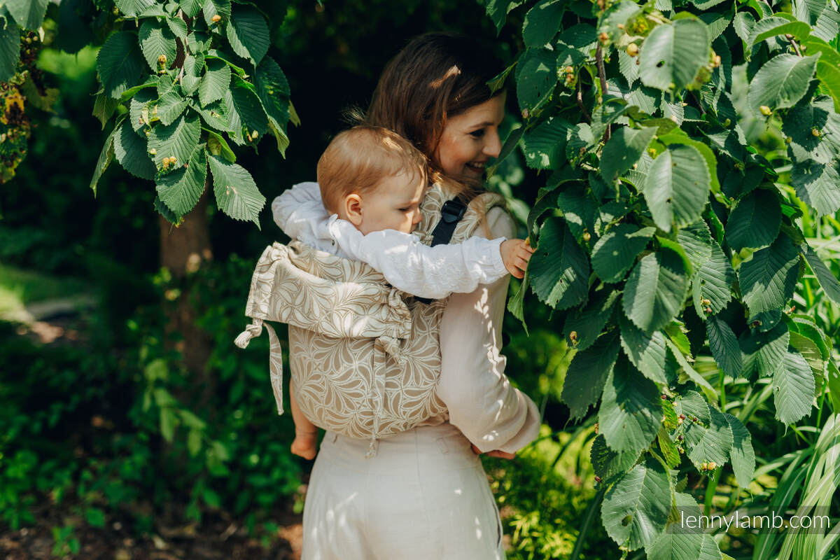 Lenny Buckle Onbuhimo bæresele (50% bomull, 50% bamboo viscose) - INFINITY - GOLDEN HOUR