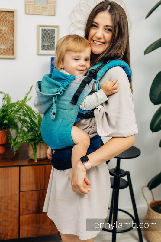 LennyGo bæresele - Ergonomisk bæresele i 100% bomull - I to str til baby & barn