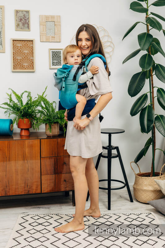 LennyGo bæresele - Ergonomisk bæresele i 100% bomull - I to str til baby & barn