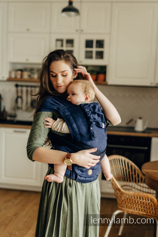 LennyHybrid Half Buckle bæresele, Standard størrelse, 64% bomull, 36% tussah silk - FLAWLESS - UMBRA