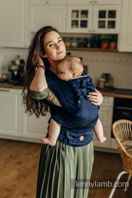 LennyHybrid Half Buckle bæresele, Standard størrelse, 64% bomull, 36% tussah silk - FLAWLESS - UMBRA