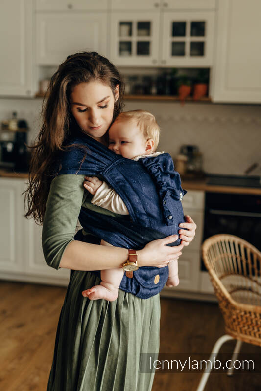 LennyHybrid Half Buckle bæresele, Standard størrelse, 64% bomull, 36% tussah silk - FLAWLESS - UMBRA