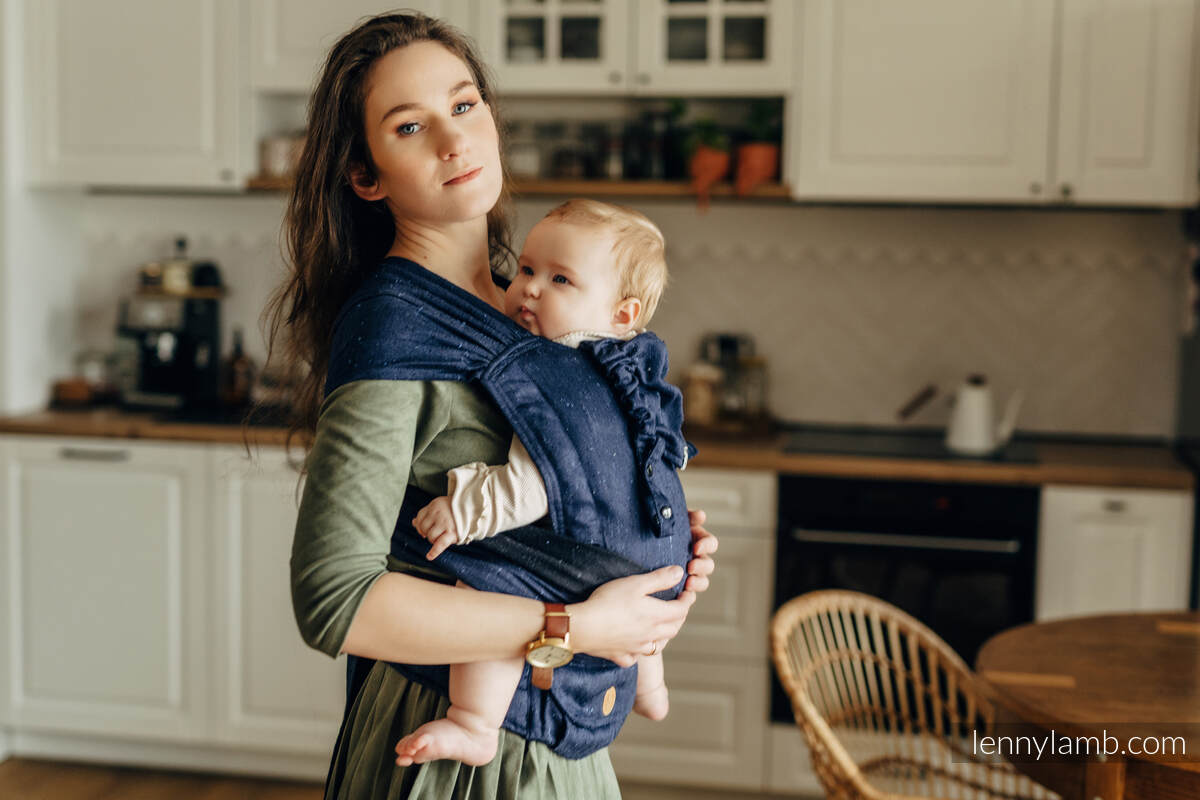 LennyHybrid Half Buckle bæresele, Standard størrelse, 64% bomull, 36% tussah silk - FLAWLESS - UMBRA