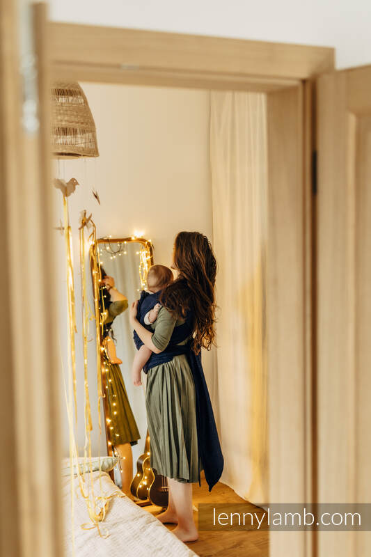 LennyHybrid Half Buckle bæresele, Standard størrelse, 64% bomull, 36% tussah silk - FLAWLESS - UMBRA