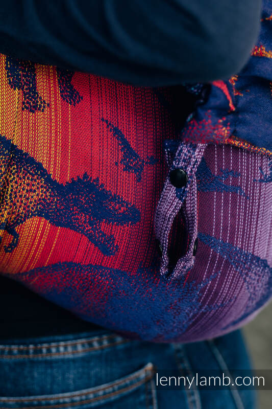 Onbuhimo bæresele - Bæresele uten Midjebelte - (100% bomull) - JURASSIC PARK