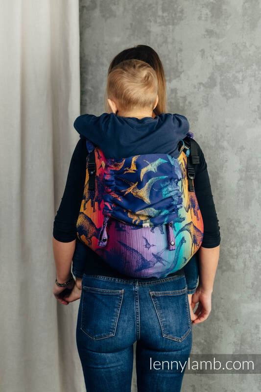 Onbuhimo bæresele - Bæresele uten Midjebelte - (100% bomull) - JURASSIC PARK