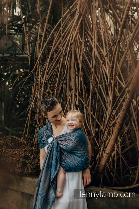 Ringslynge fra Lennylamb i 54% bomull & 46% tencel - RAINFOREST NOCTURNAL