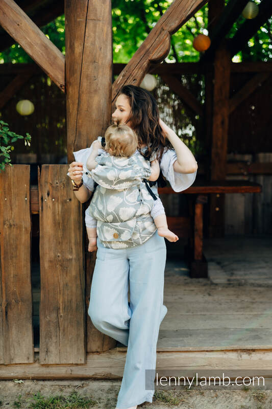 LennyUpGrade Bæresele fra lennylamb, 100% lin- VIRIDIFLORA - ASH