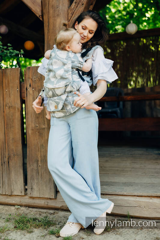 LennyUpGrade Bæresele fra lennylamb, 100% lin- VIRIDIFLORA - ASH