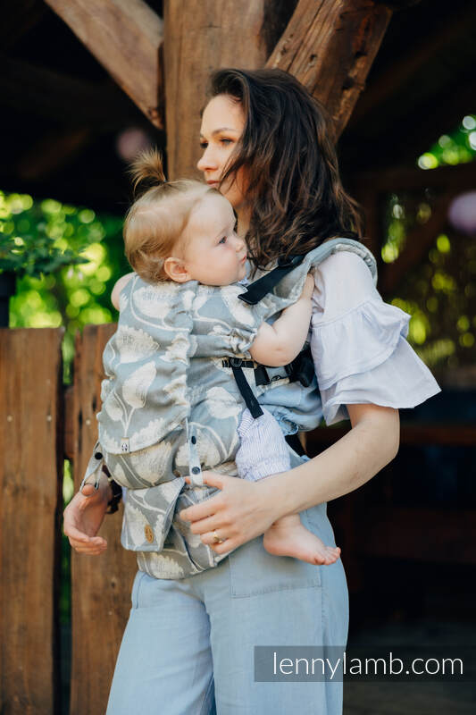 LennyUpGrade Bæresele fra lennylamb, 100% lin- VIRIDIFLORA - ASH