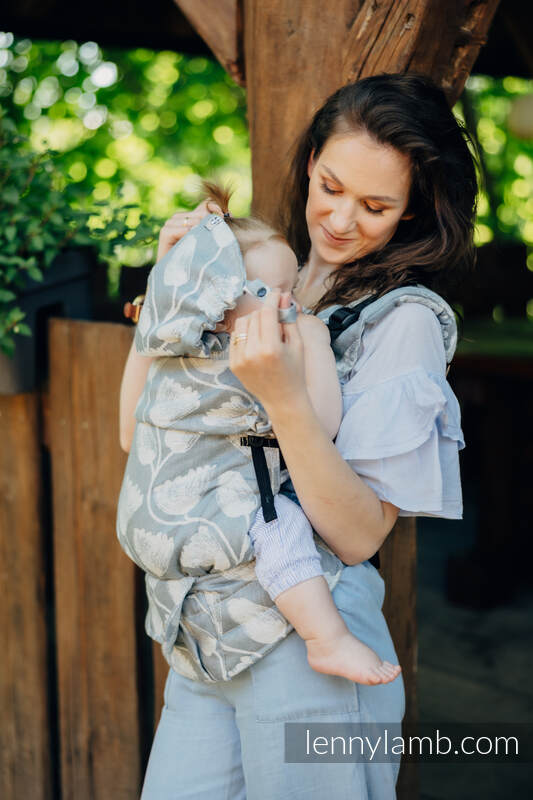 LennyUpGrade Bæresele fra lennylamb, 100% lin- VIRIDIFLORA - ASH