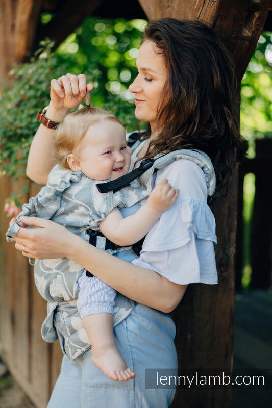 LennyUpGrade Bæresele fra lennylamb, 100% lin- VIRIDIFLORA - ASH